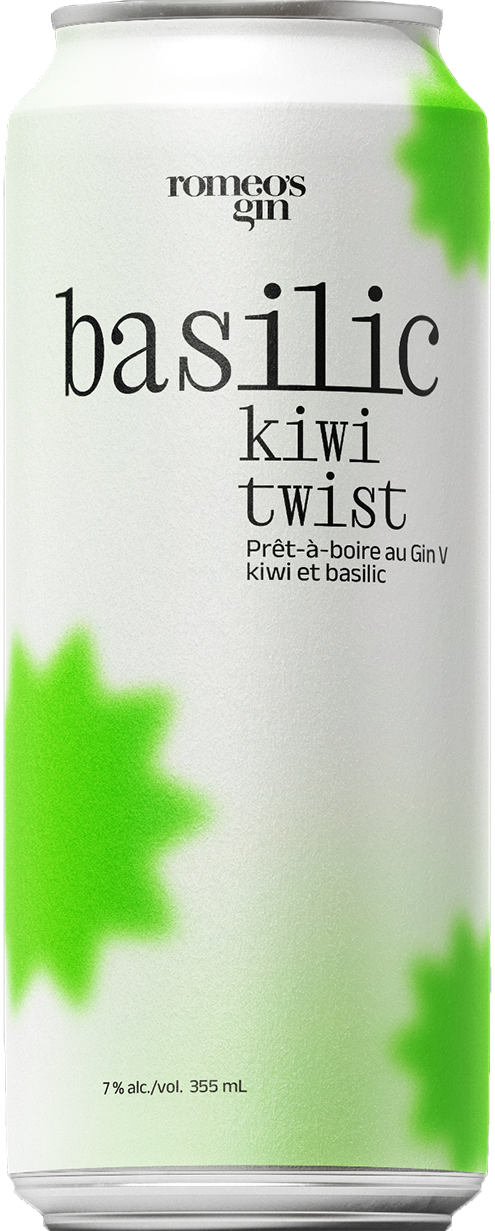 Canette saveur basilic kiwi twist