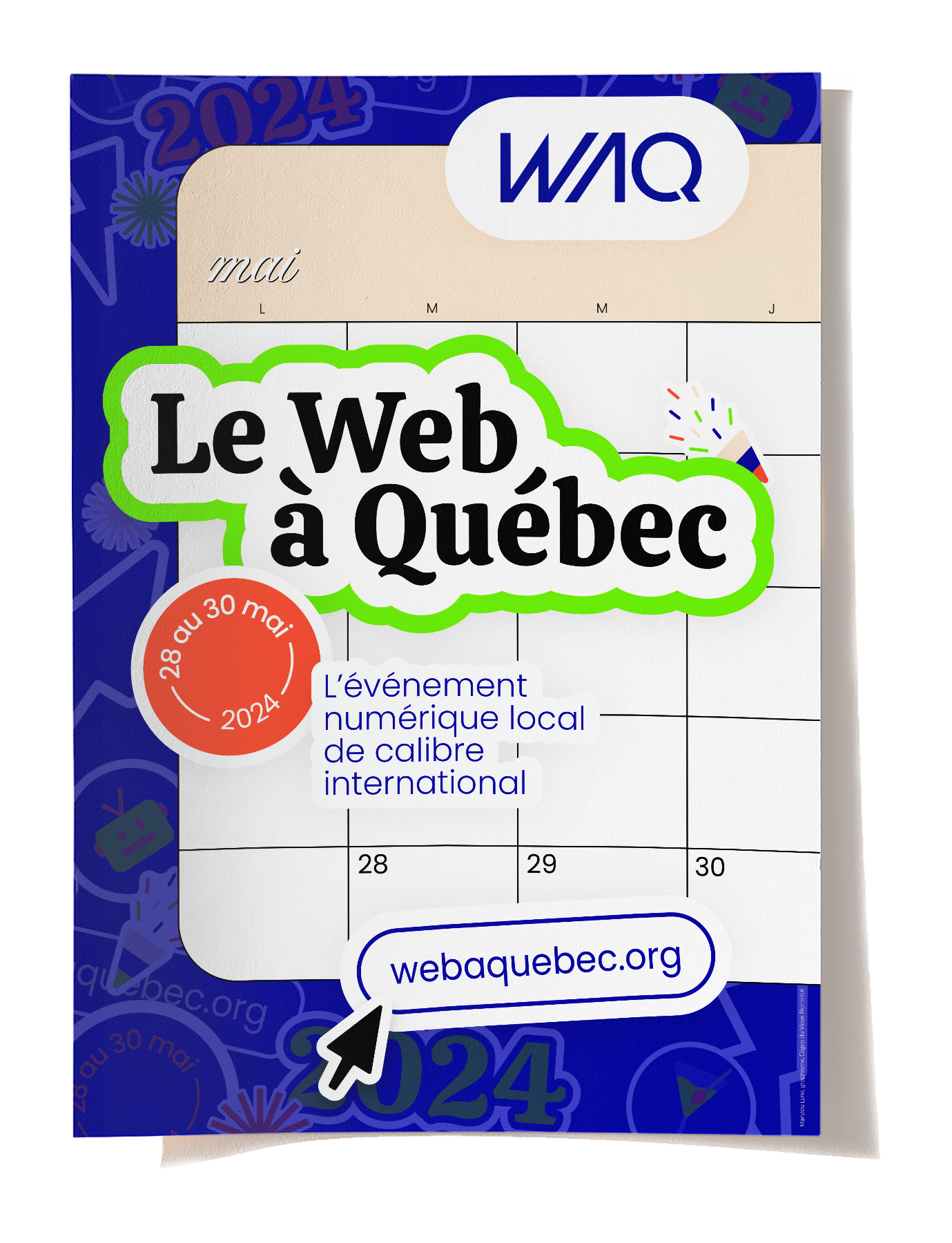 affiche conçue pour le web à Québec